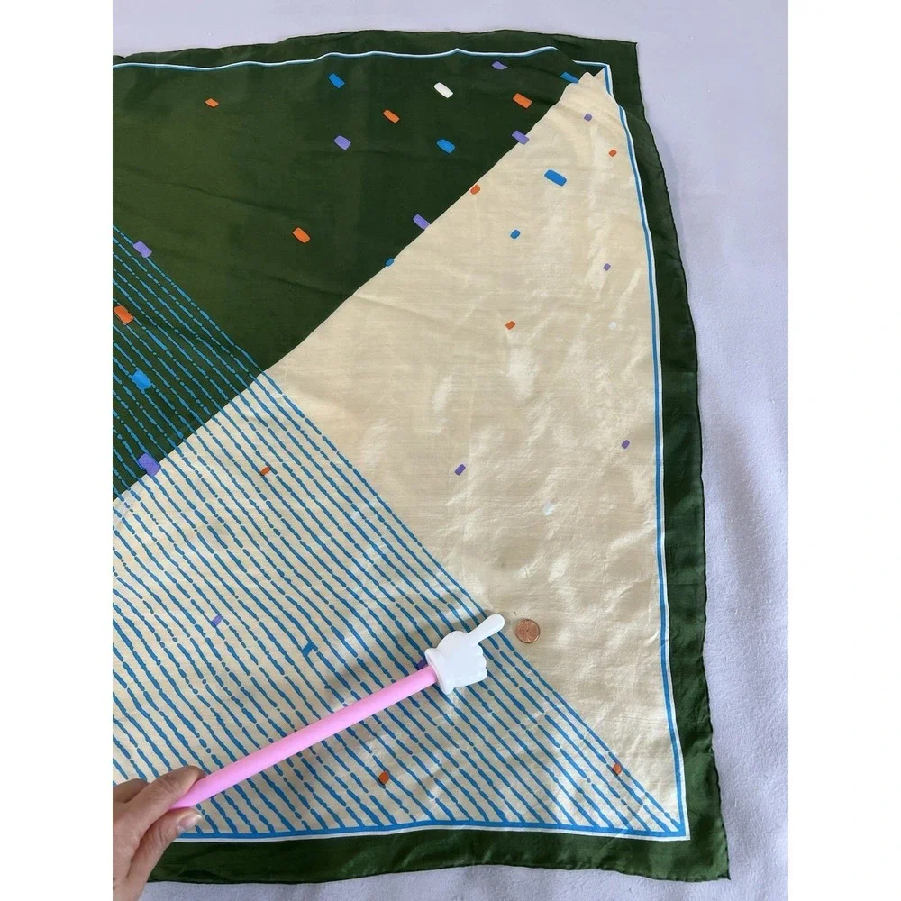 Womens Square Scarf 100% Silk 31